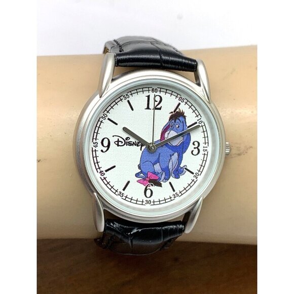 Disney Eeyore Women\'s Watch White Dial Quartz 35mm Black Leather Strap XWA4404 main image 13